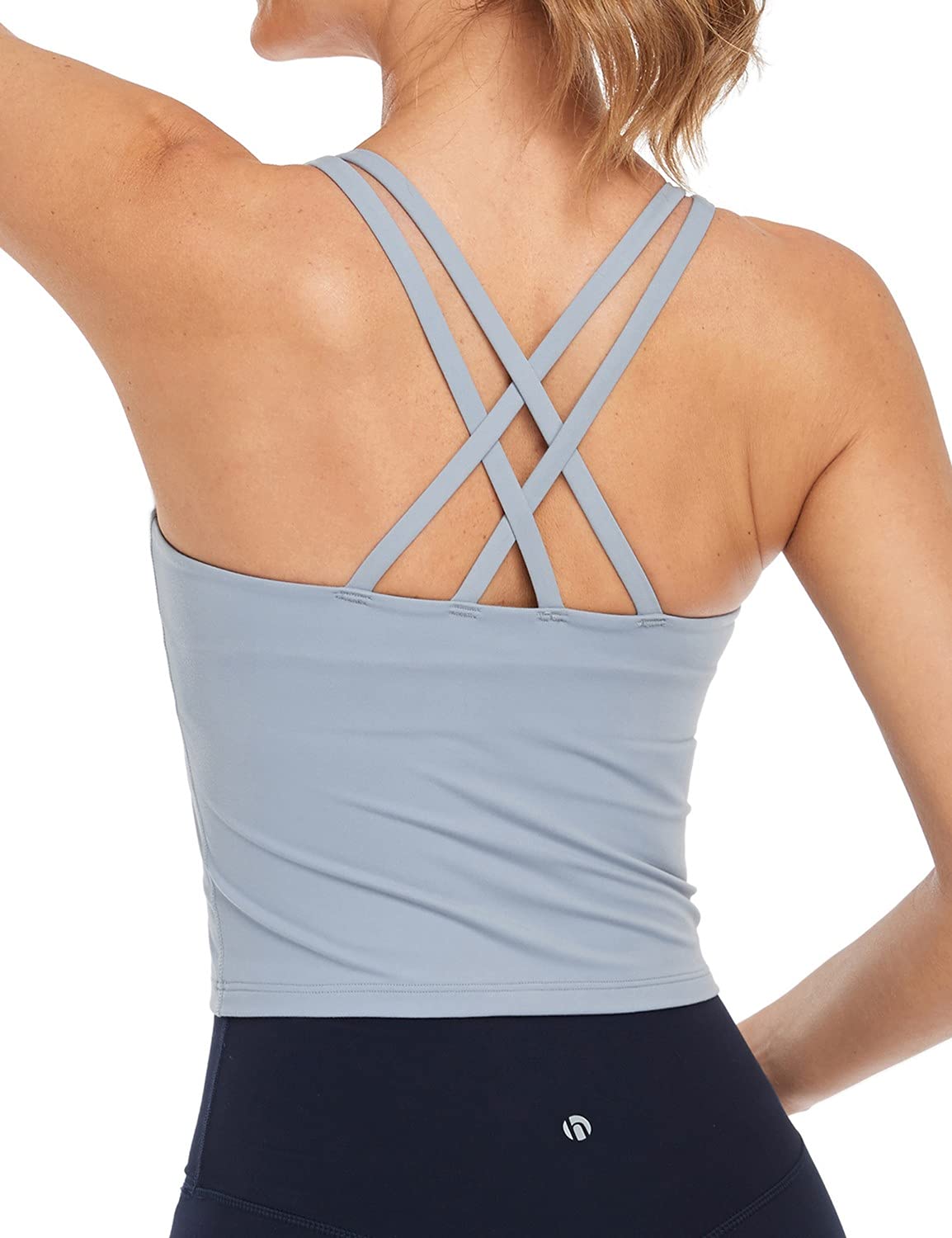 HeyNuts Longline Zeal Bras - Medium Impact Wirefree Sports Bras for Women, Workout Tank Tops with Removable Pads (A-D Cups) | Perfect for Yoga, Gym, Running & Everyday Comfort