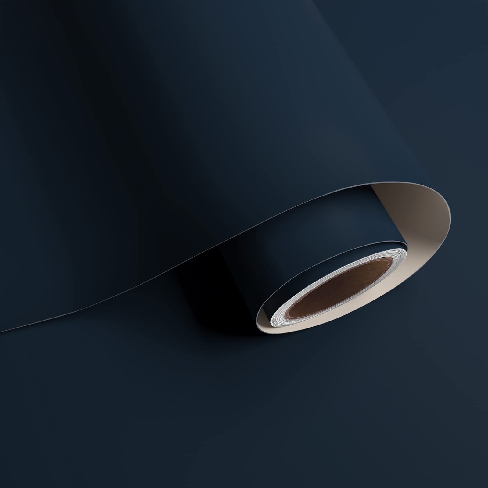 Navy Blue Peel and Stick Wallpaper - 15.7''x315'' Waterproof Self-Adhesive Vinyl Contact Paper for Bathroom, Cabinets, Bedroom Walls & Shelves - Decorative Solid Color Blue Removable Wallpaper for Home & Office Decor
