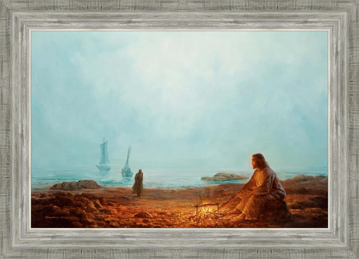 By The Shore By Yongsung Kim - Coastal Wall Art Print for Beach House Decor, Ocean Themed Living Room & Bedroom