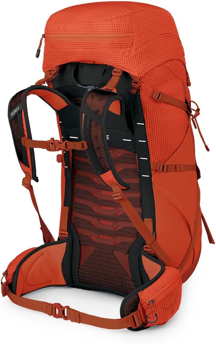 Osprey Talon Pro 40L Men's Hiking Backpack with Hipbelt - Lightweight Trekking Pack for Outdoor Adventures, Mars Orange, S/M - Perfect for Day Hikes, Camping & Travel Gear