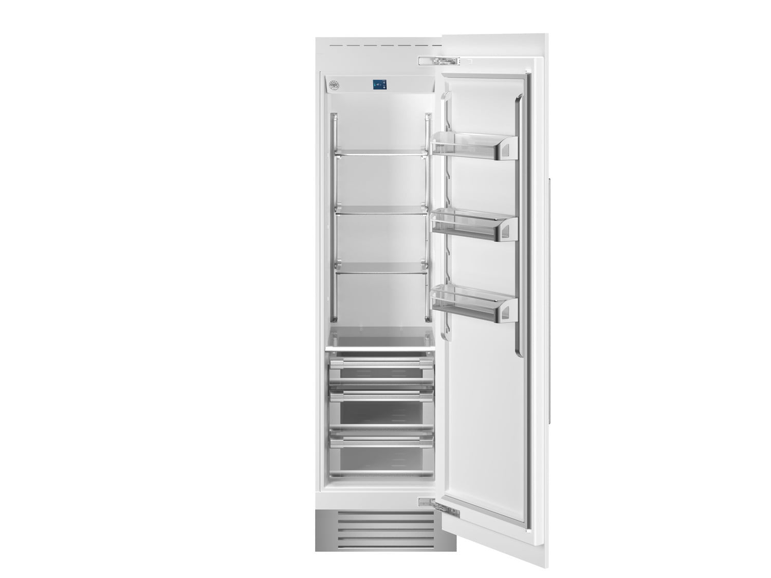 Bertazzoni REF24RCPRR 24-Inch Built-In Refrigerator Column - Panel Ready Stainless Steel - Perfect for Modern Kitchens & Open Concept Living Spaces