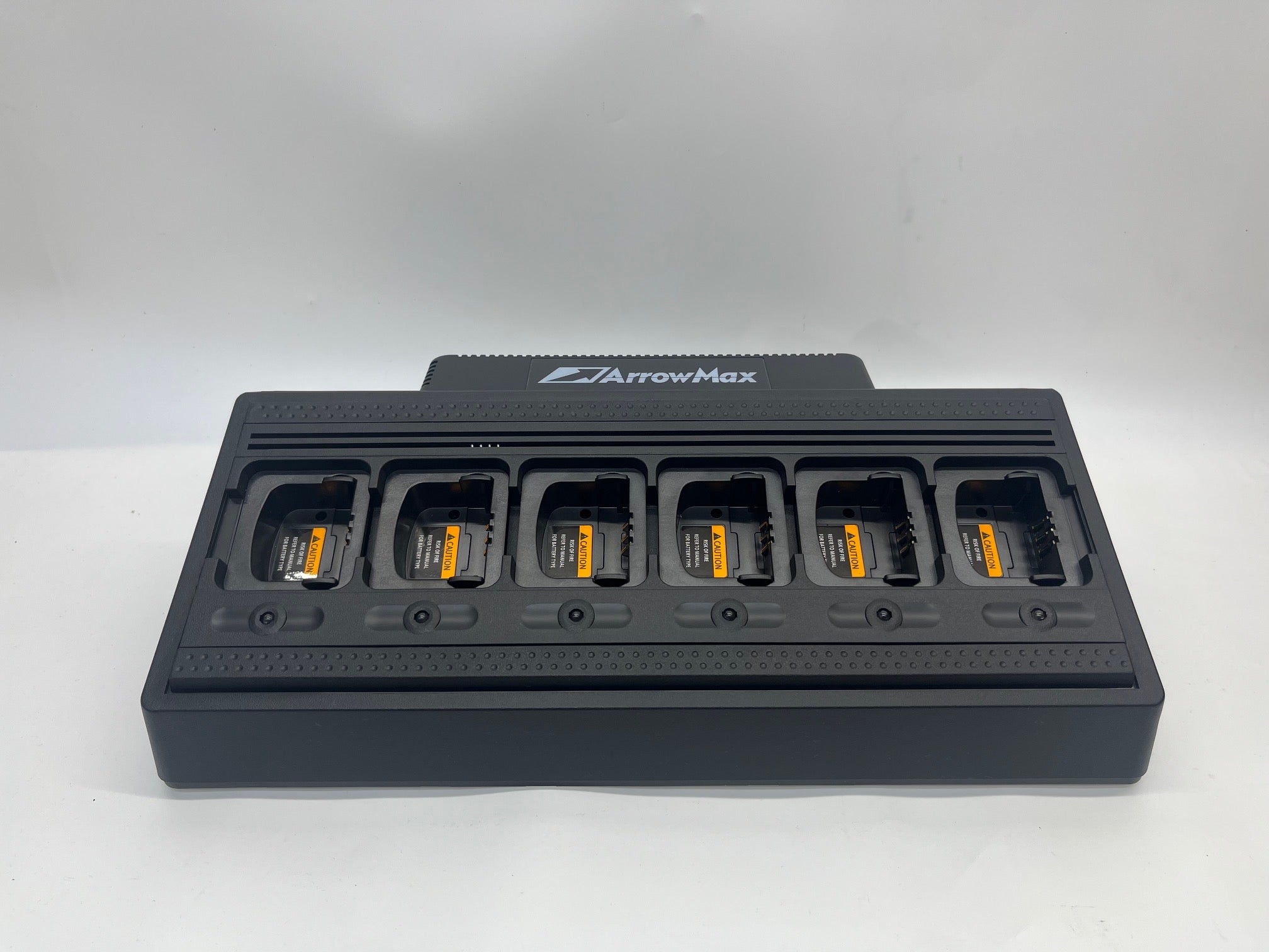 ArrowMax AM6R4138 120 Six Unit Bank Charger for Motorola CP200D & CP200 Radios - Fast Charging Station for Commercial & Industrial Use