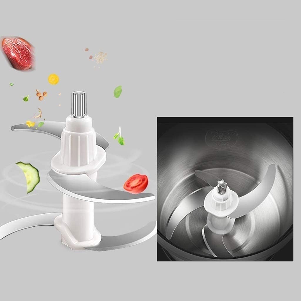1000W Powerful Electric Food Chopper & Processor - 6L Stainless Steel Bowl for Grinding Meat, Vegetables, Fruits & Nuts - Heavy Duty Kitchen Appliance for Meal Prep, Smoothies & Baking - Perfect for Home Chefs & Restaurants