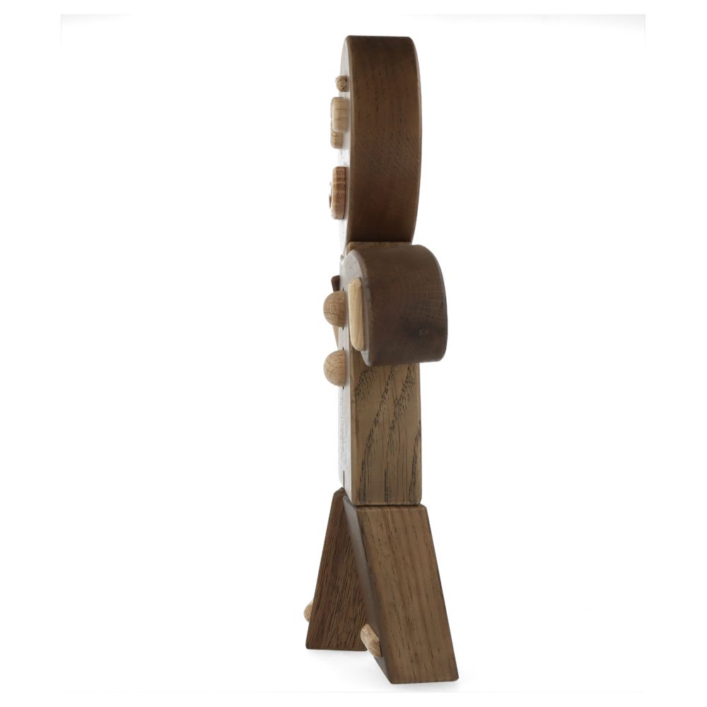 Large Gingerbread Man Smoke Stained Oak Ornament - Perfect for Christmas Tree Decor, Holiday Home Decor, and Festive Gift Giving