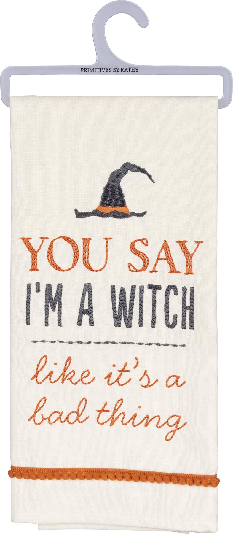 Primitives by Kathy 2-Piece Witch-Themed Kitchen Towel Set - Halloween Decor & Witchy Kitchen Accessories for Spooky Home Decor