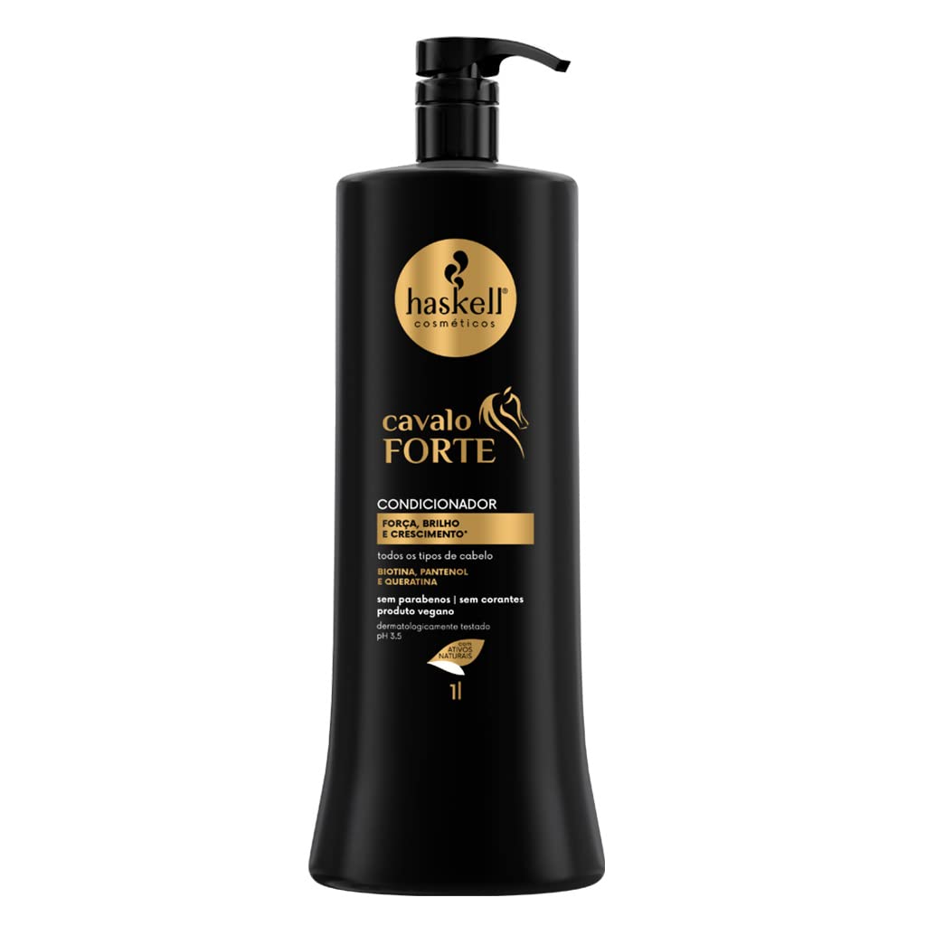 Haskell Strong Horse Collection Conditioner 33.81 Fl Oz (1L) - Deep Moisturizing & Detangling Horse Hair Care for Show, Competition & Daily Grooming