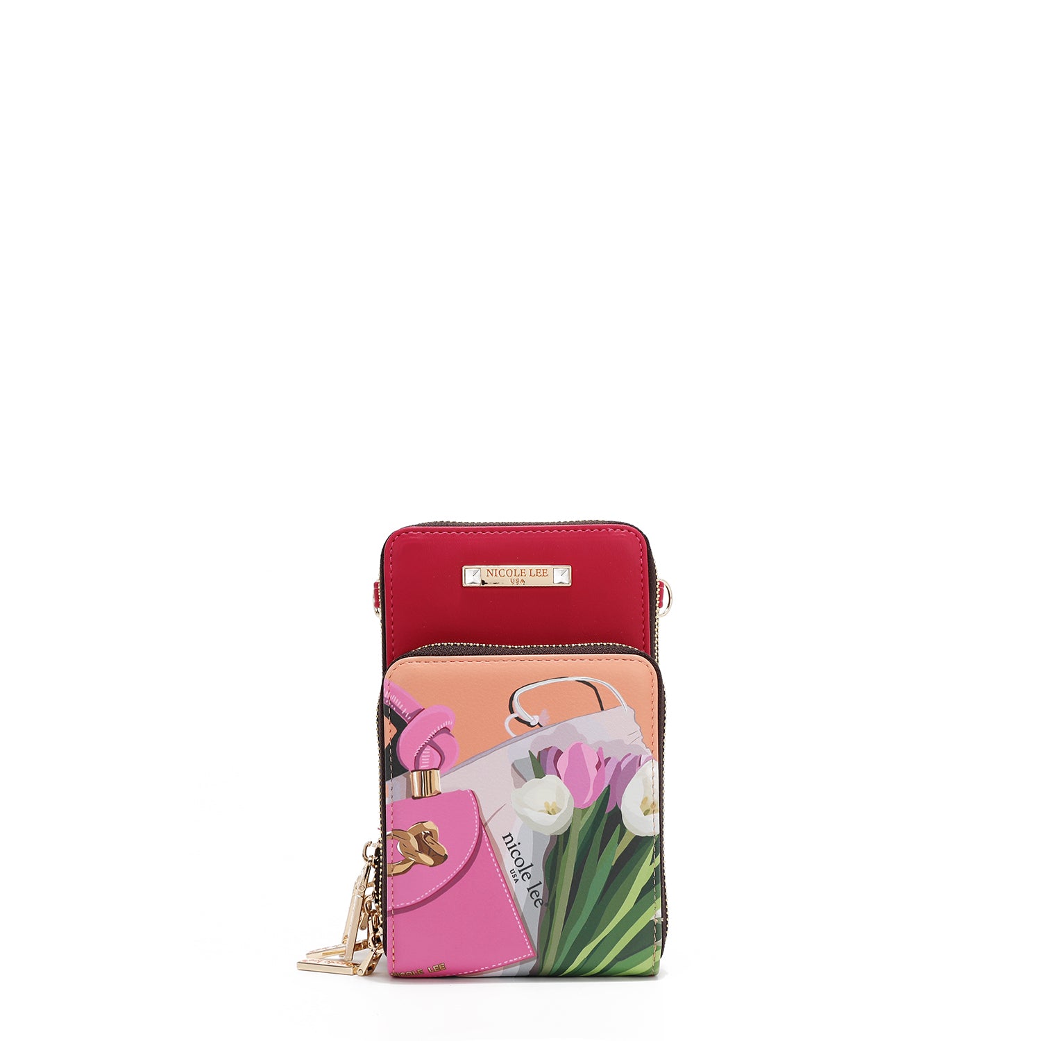 Multi-Zip Crossbody Phone Case - Secure & Stylish for Travel, Shopping, and Everyday Use