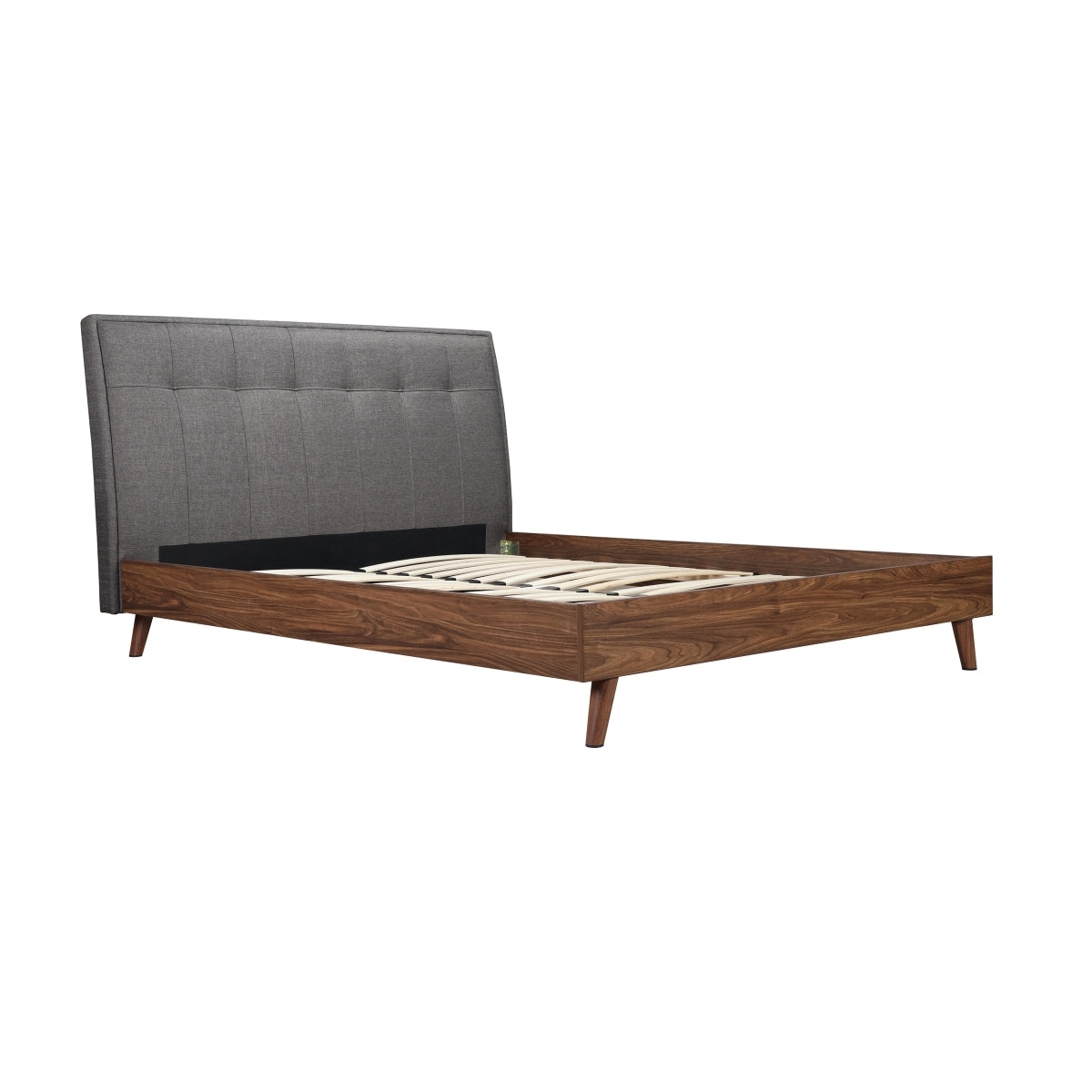 CozyDreams Upholstered Platform Bed Frame with Headboard - Queen Size Modern Bedroom Furniture for Small Spaces, Apartment & Guest Room