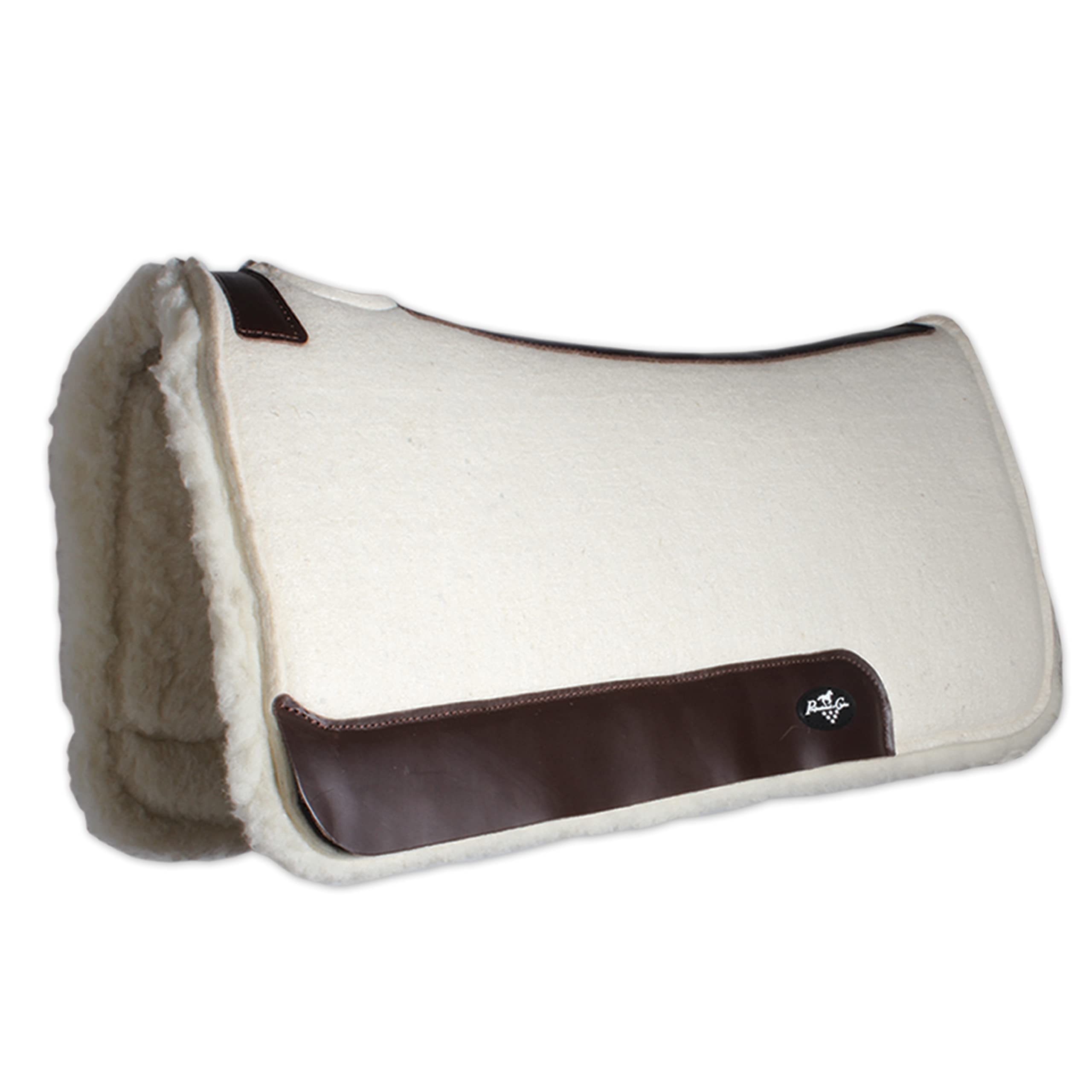 Professional's Choice 100% Steam-Pressed Wool Felt Saddle Pad - Premium Horse Riding Pad for Comfort & Performance - Ideal for Dressage, Jumping & Trail Riding