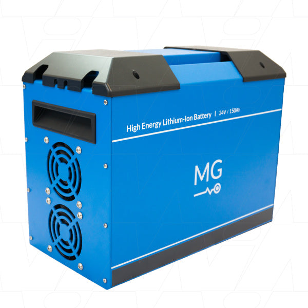 25.2V 150Ah 3780Wh HE Series Li-Ion NMC Battery with RJ45 Connector | Metal Enclosure | Expandable Up to 5 Modules | Perfect for Solar Energy Storage, RV Power & Off-Grid Applications