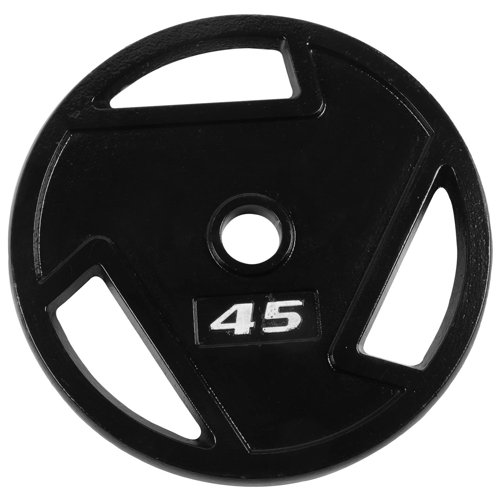 45LB Cast Iron Weight Plates - 2-Inch Grip Olympic Barbell Plates for Home Gym Strength Training (1PC) - Perfect for Deadlifts, Squats & CrossFit Workouts