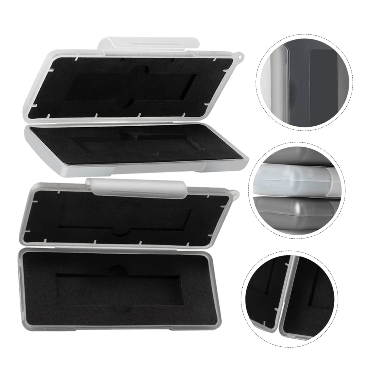 CAXUSD 3-Pack Portable Hard Drive Enclosure Case - Protective Storage Box for 2.5/3.5 Inch HDD/SSD - Durable Computer Hard Drive Carrying Case for Travel, Office & Data Backup