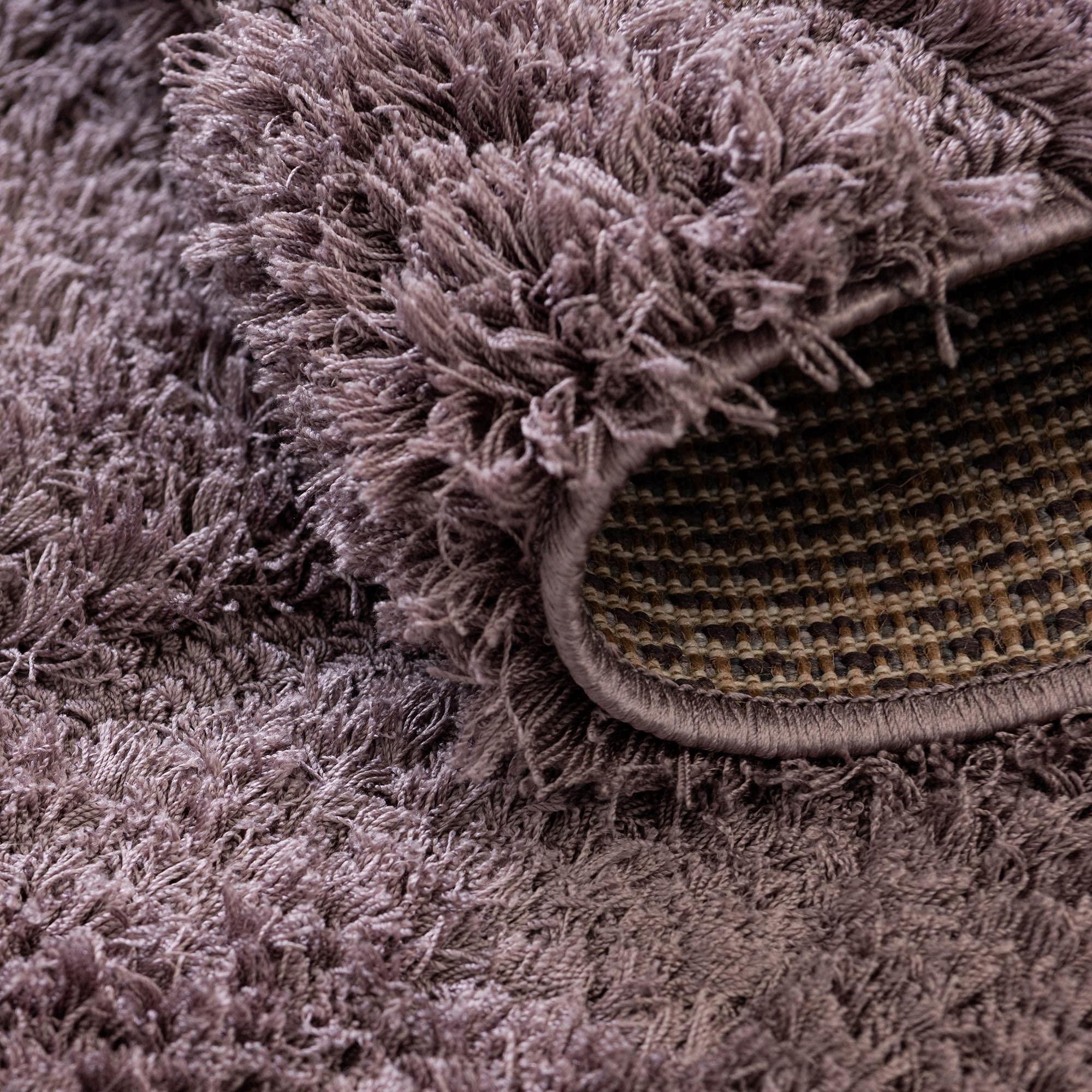 Botanical Shag Collection 9' x 12' Violet Shag Rug - Soft Plush Area Rug for Living Room, Bedroom & Dining Room - Perfect for Home Decor, Cozy Spaces & Open Floor Plans