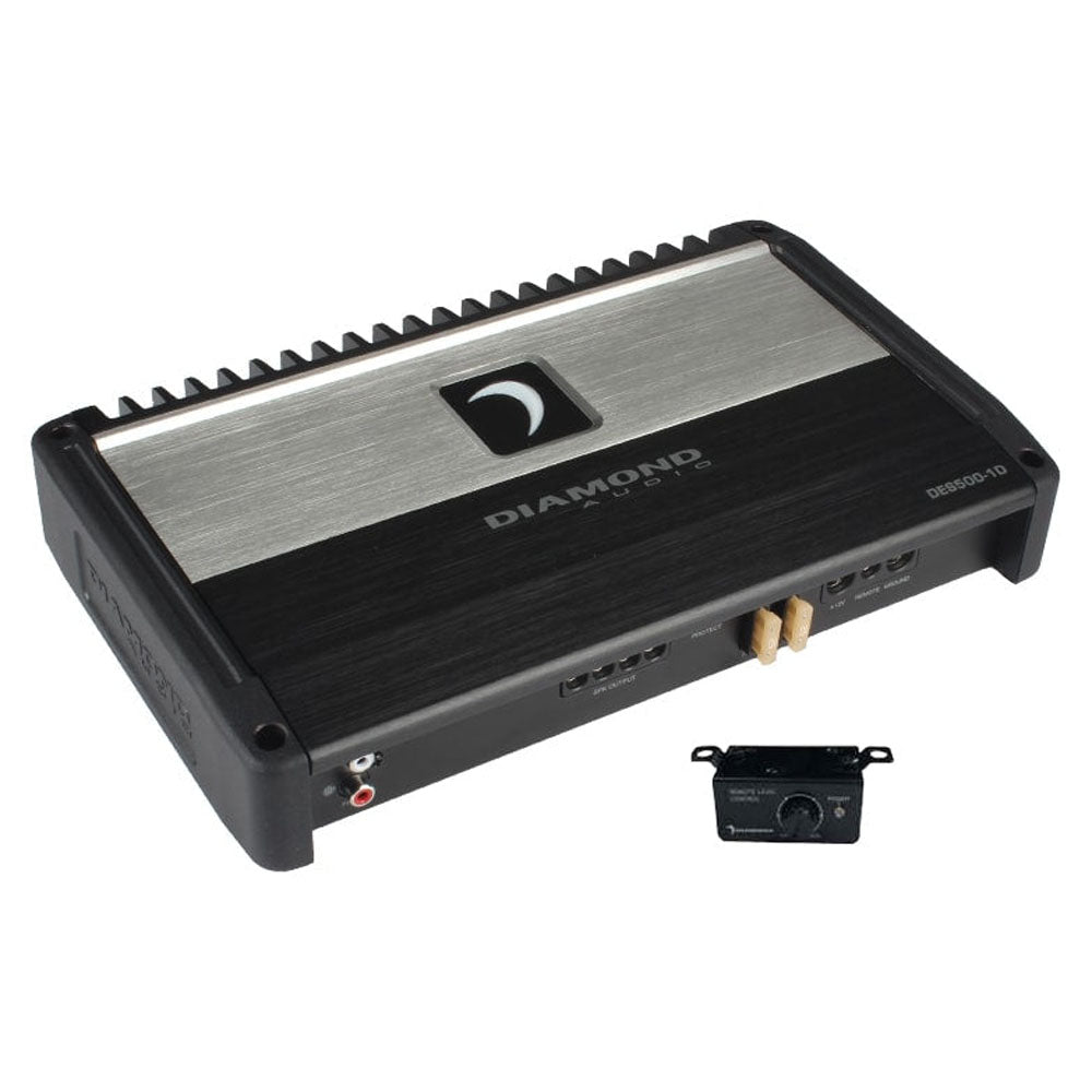 Refurbished Diamond Audio DES500.1D 500W RMS Class D Mono Car Amplifier - High Power Full Range Audio for Cars, Trucks & SUVs | Perfect for Bass Boost & Sound System Upgrades