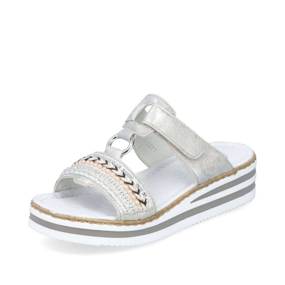 Rieker Women's Comfortable Loafers Sandals - Slip On Casual Shoes for Women Size 6 AU - Perfect for Office, Travel & Everyday Wear