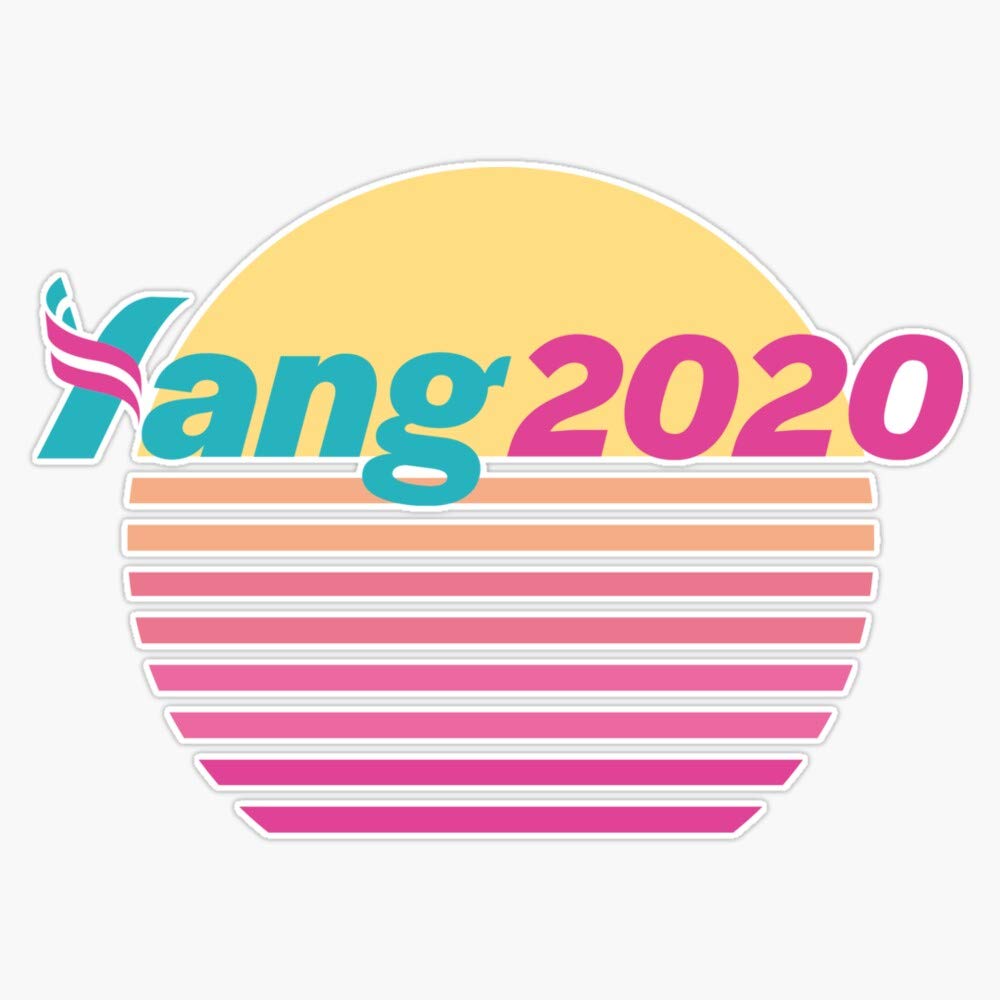 Andrew Yang 2020 Campaign Vinyl Stickers - Waterproof Political Decals for Cars, Laptops & Bumpers (5 Inch) - Perfect for Elections, Protests & Political Support