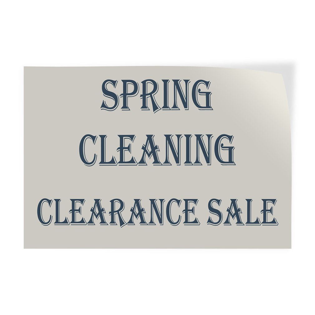 Industrial Vinyl Safety Decal Stickers - 36x24 Inches, Multiple Sizes - Durable Business & Warehouse Labels for Spring Cleaning & Clearance Sale | Perfect for Factory Floor Marking, Equipment Warning Signs & OSHA Compliance