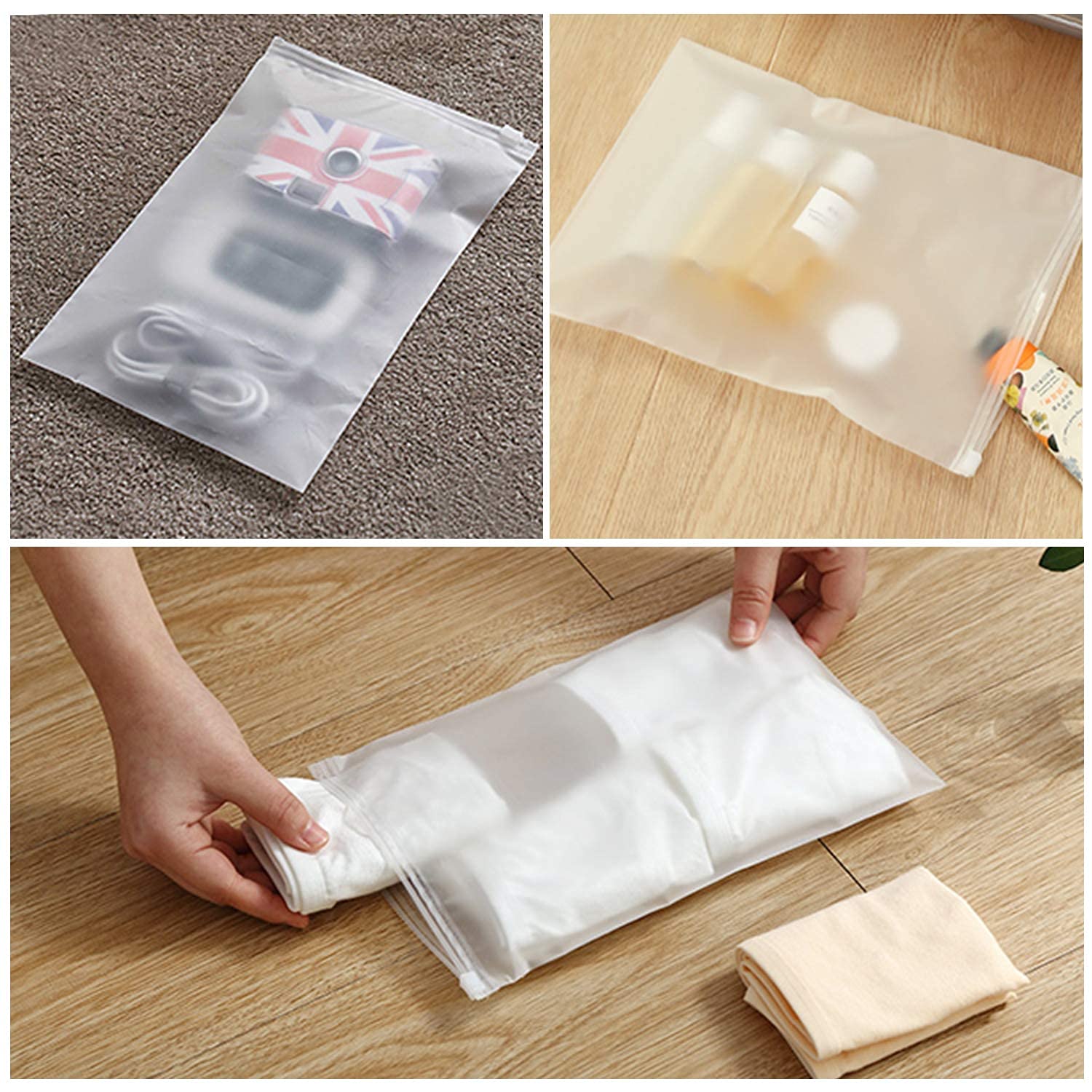 6x9 Inch Resealable Poly Bags - 100 Pack Small Zipper Storage Bags for Shipping, Organizing & Protection - Perfect for Gloves, Phone Cases, Jewelry, Crafts & Office Supplies | Durable Plastic Storage Solution for Home & Business Use