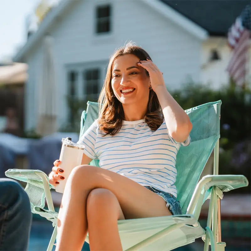 Kickback Rocker™ - Portable Folding Rocking Chair for Outdoor, Camping & Relaxation - Perfect for Patio, Beach, Backyard & Travel