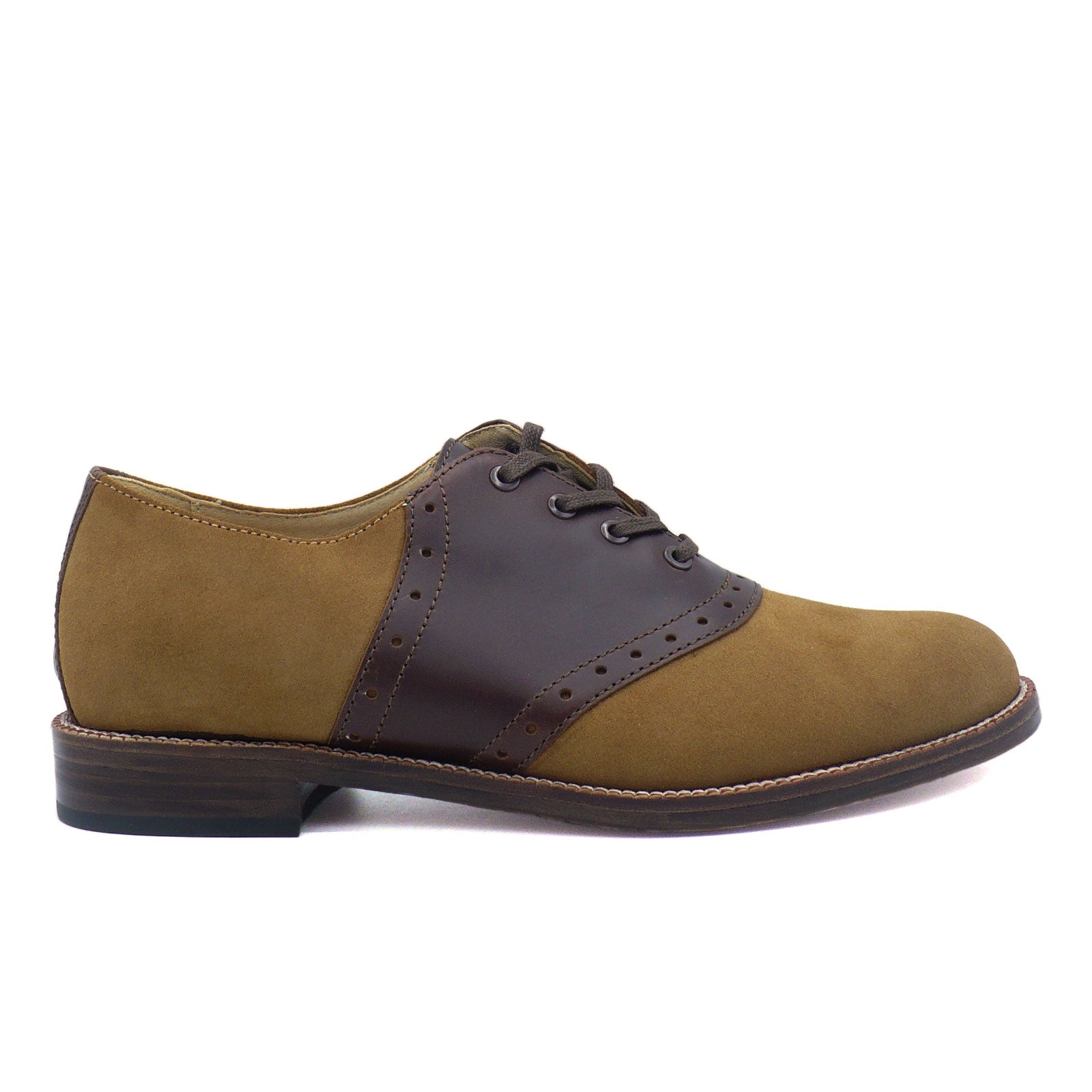 Brown Leather/Tan Suede