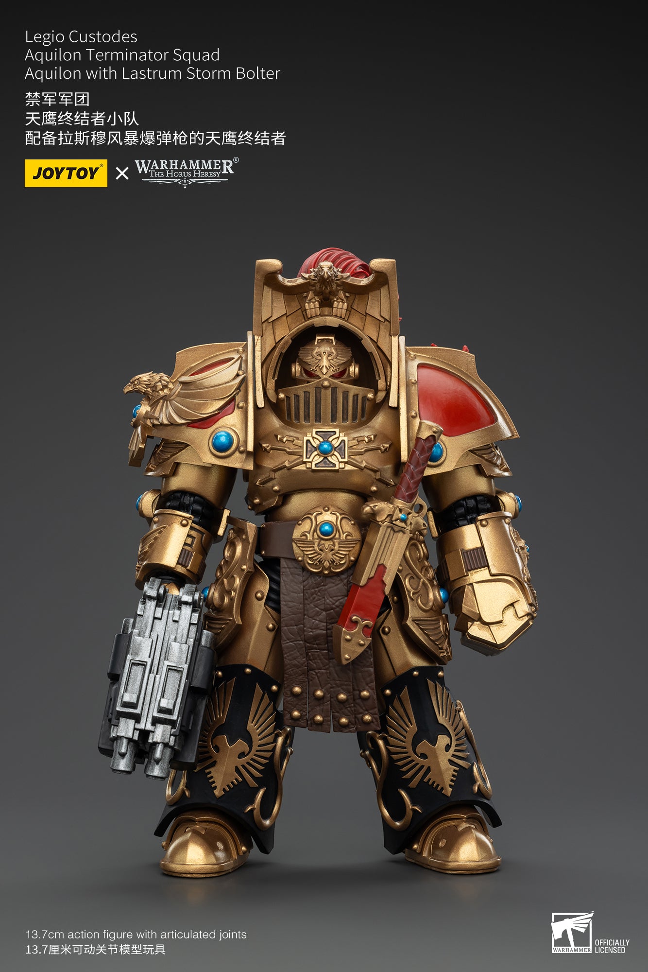 1/18 Scale JOYTOY Warhammer The Horus Heresy Action Figures - Legio Custodes Aquilon Terminator Squad & Custodian Venatari Squad | Collectible Miniatures for Tabletop Gaming and Display