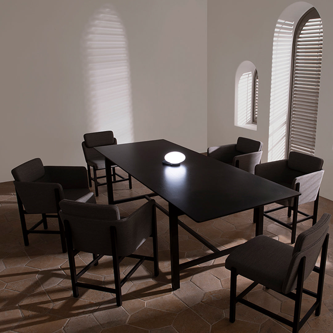 Modern Aya Dining Table - Solid Wood Kitchen Table for 6 - Perfect for Family Gatherings & Dinner Parties
