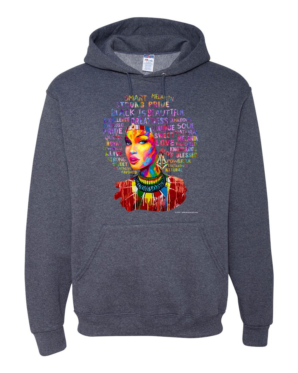 Black Girl Smart Melanin Strong Pride - Black is Beautiful Graphic Hoodie Sweatshirt for Women & Men | Black Pride Unisex Pullover for Casual Wear, Street Style & Empowerment Events
