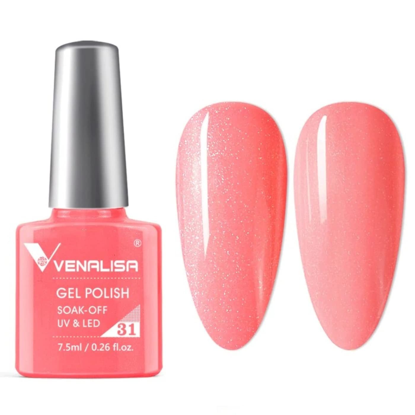 VENALISA #31 7.5ml Soak Off UV LED Gel Nail Polish - Salon Quality Manicure Starter Kit for Nail Art, Long Lasting & Chip Resistant - Perfect for Home DIY Nails or Professional Salon Use (Requires UV/LED Light to Cure)