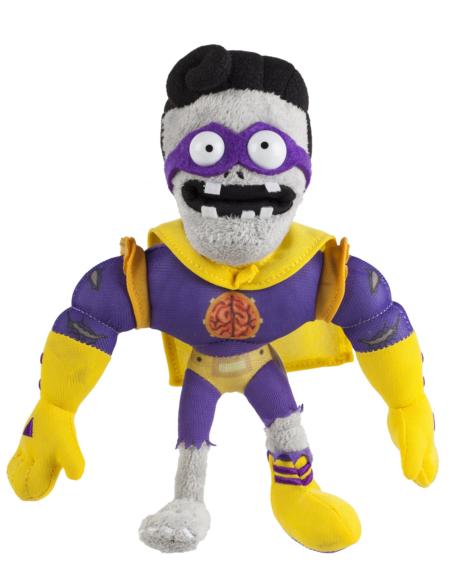 Plants vs Zombies Garden Warfare 2 - 7 Inch Super Brainz Plush Toy | Official Merchandise for Fans & Collectors | Perfect for Gaming Room Decor, Birthday Gifts & Cosplay Props