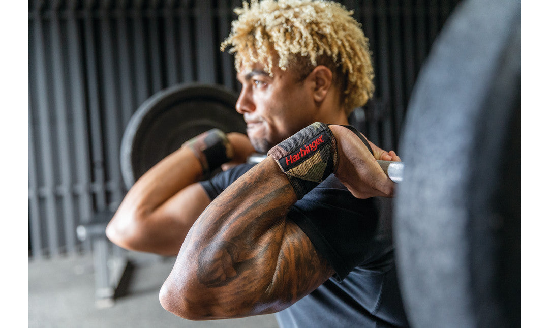 Harbinger Red Line Camo Wrist Wraps - Premium Weightlifting & CrossFit Support for Gym Training & Powerlifting