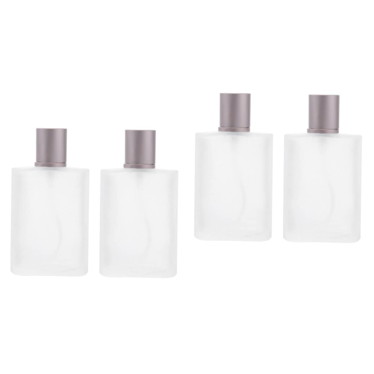 STAHAD 4-Piece Perfume Spray Bottle Set for Women - Travel-Sized Glass Refillable Mist Sprayers for Fragrance, Essential Oils & Cosmetics | Perfect for Purse, Gym Bag & Toiletry Kit Organization