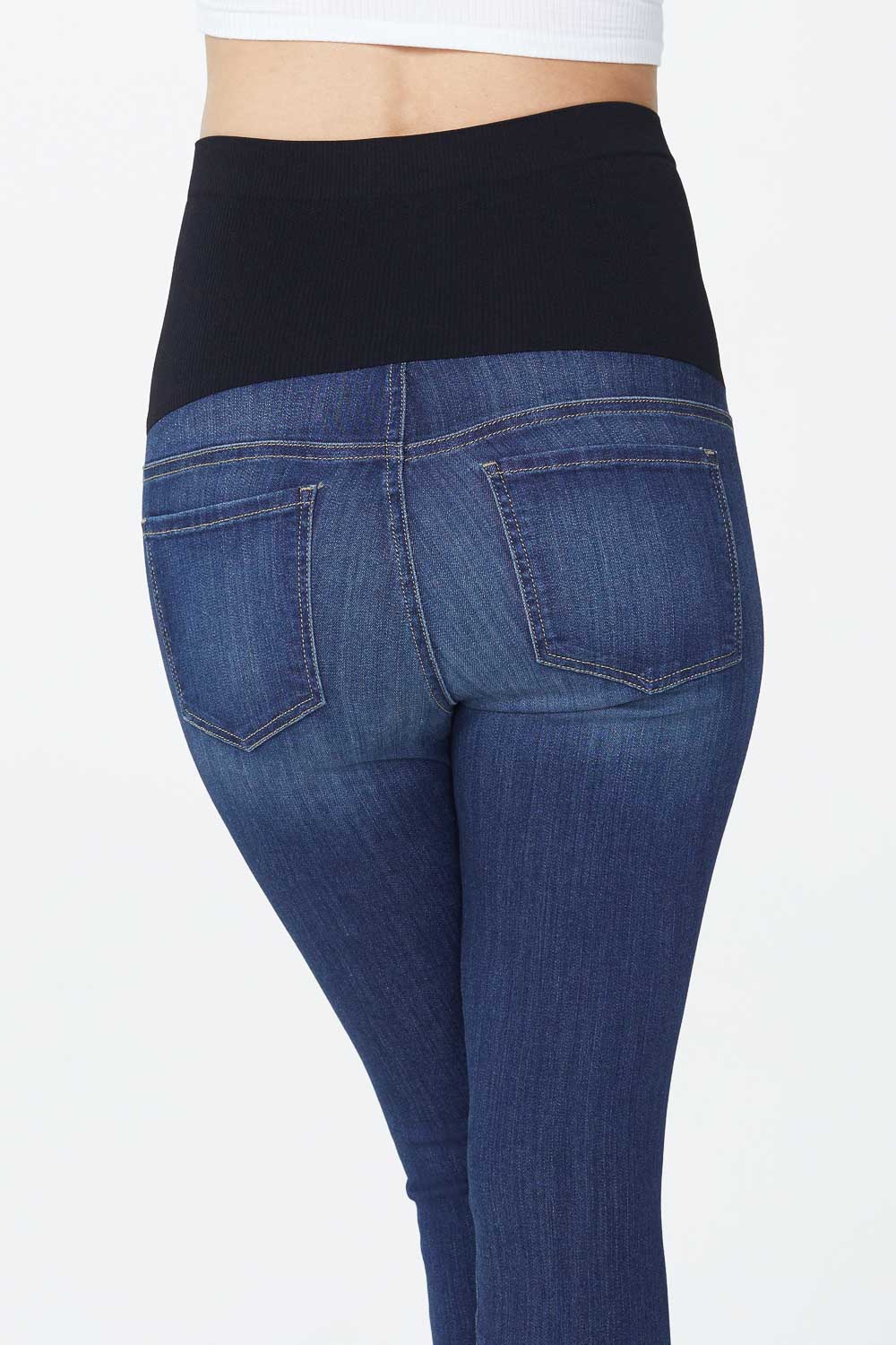 Ami Skinny Maternity Jeans for Women - Stretch Comfort Fit Pregnancy Denim Pants - Perfect for Work, Casual Wear & Everyday Comfort
