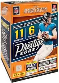 2022 Panini Prestige Football Blaster Box - NFL Trading Cards for Collectors & Fans - Perfect for Sports Memorabilia Collections & Fantasy Football Gifts