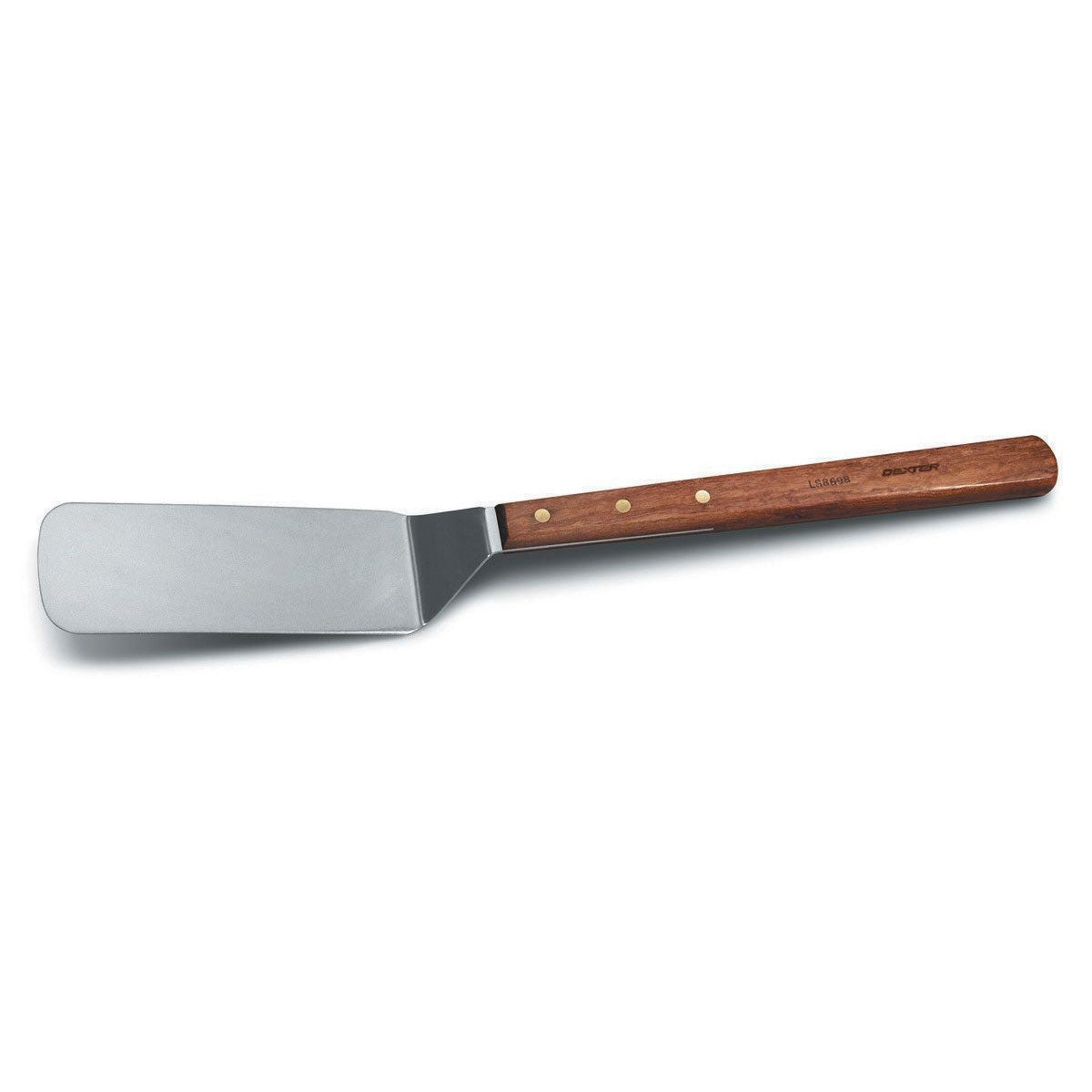 Dexter LS8698 Long Handle Spatula Turner - 8 x 3 Inch Stainless Steel Kitchen Utensil for Flipping Pancakes, Burgers & Eggs - Perfect for Grilling, Cooking & Baking