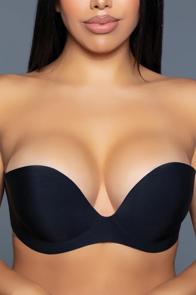 BeWicked Women's Barely There Adhesive Bra 2305 - Invisible Strapless Sticky Bra for Backless Dresses & Formal Wear