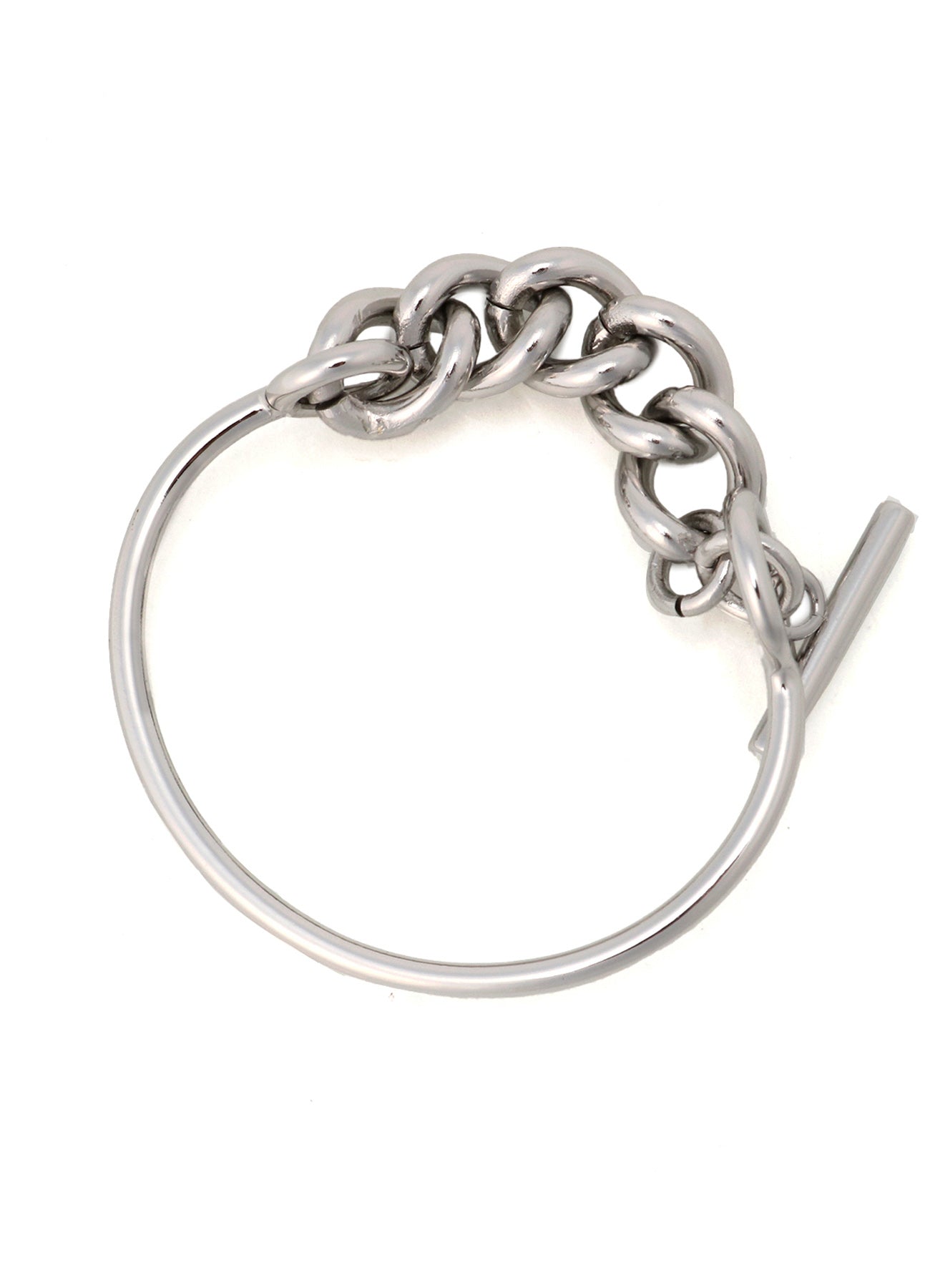 Stylish Brass Chain Bangle Bracelet for Women - Trendy Gold Jewelry Accessory for Casual, Party & Everyday Wear