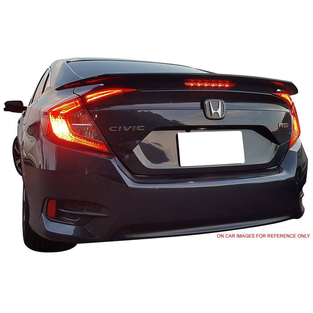 2016-2021 Honda Civic Sedan SI Style ABS Rear Wing Spoiler with LED - Upgrade Your Ride for Sporty Look & Nighttime Visibility - Perfect for Car Enthusiasts & Street Racing