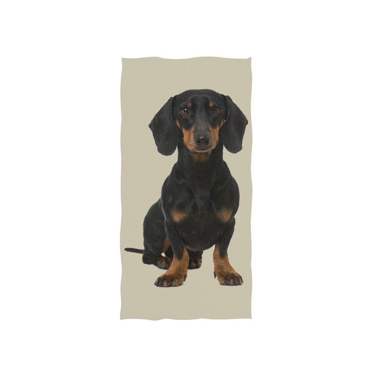Premium Absorbent Dachshund Dog Print Bath Towel Set - Soft 30