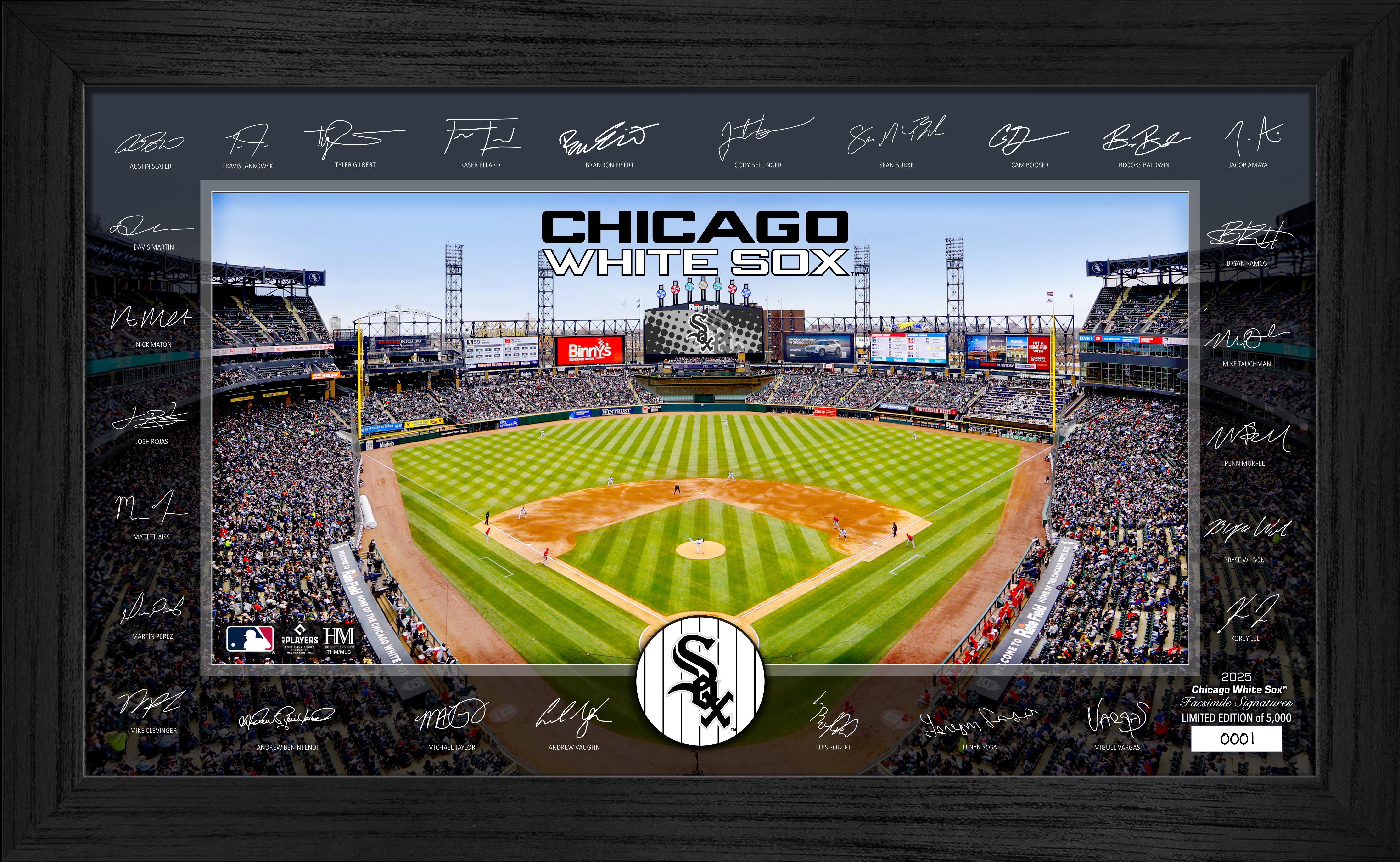 Chicago White Sox 2025 Signature Field Frame - Officially Licensed MLB Baseball Display Case - Perfect for Memorabilia, Autographed Balls & Fan Cave Decor
