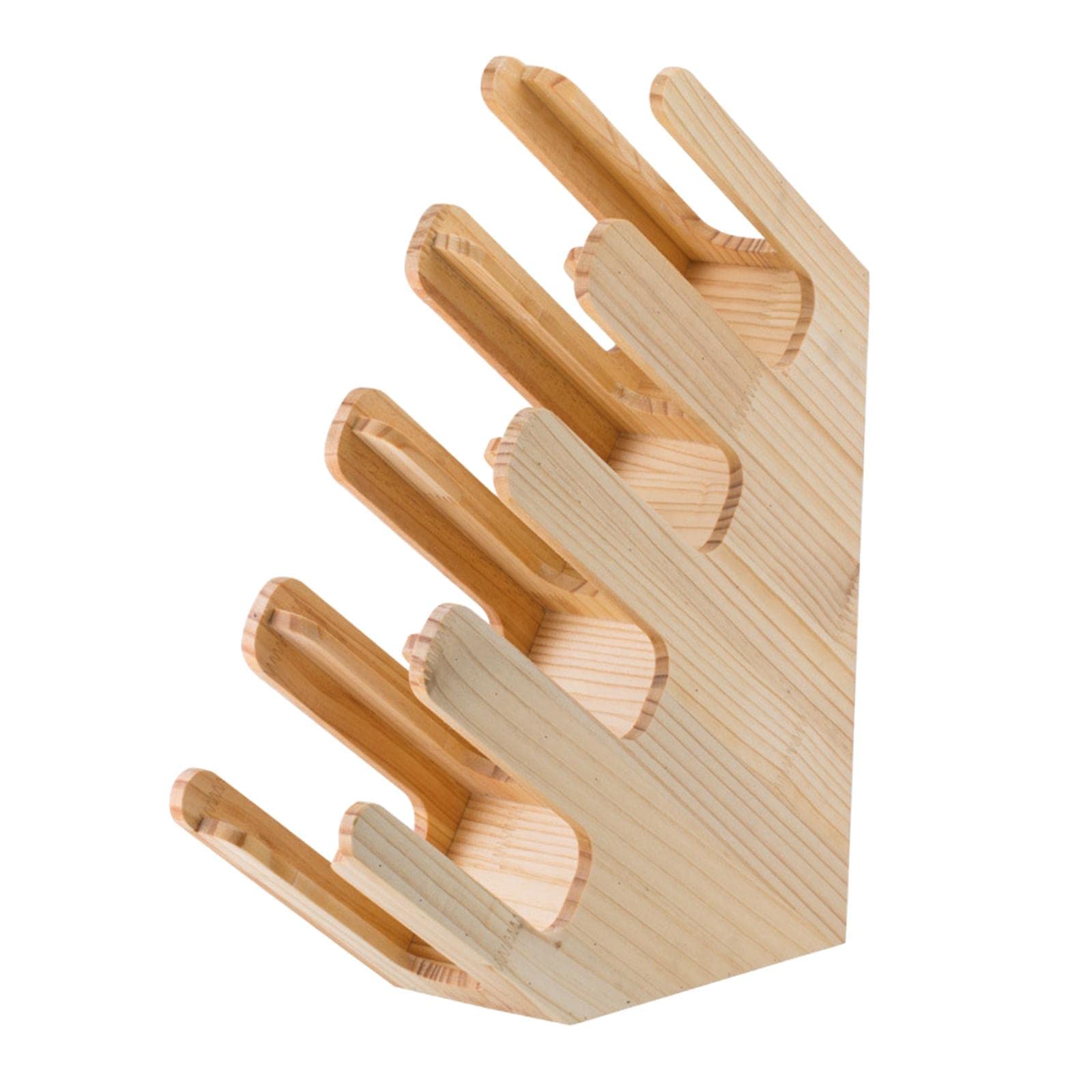 CALANDIS® Wooden Coffee Mug Holder - Countertop Cup Dispenser Organizer for Kitchen Shelf | Holds 1 Cup | Perfect for Small Spaces & Coffee Bar Organization