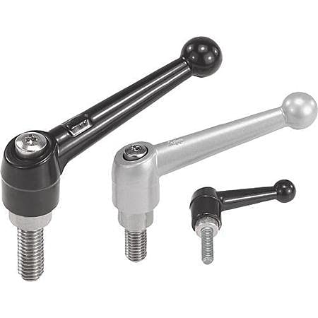 6-Pack Zinc Adjustable Handles 5/16