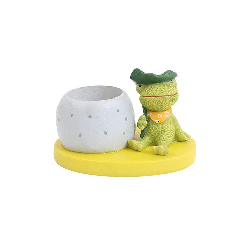 Stylish NICETOW Succulent Planter - Modern Cartoon Bonsai Flower Pot for Home, Office & Study Decor - Small Resin Art Craft Plant Pot (Color F) - Perfect for Indoor Plants, Desk Decor & Gift Ideas