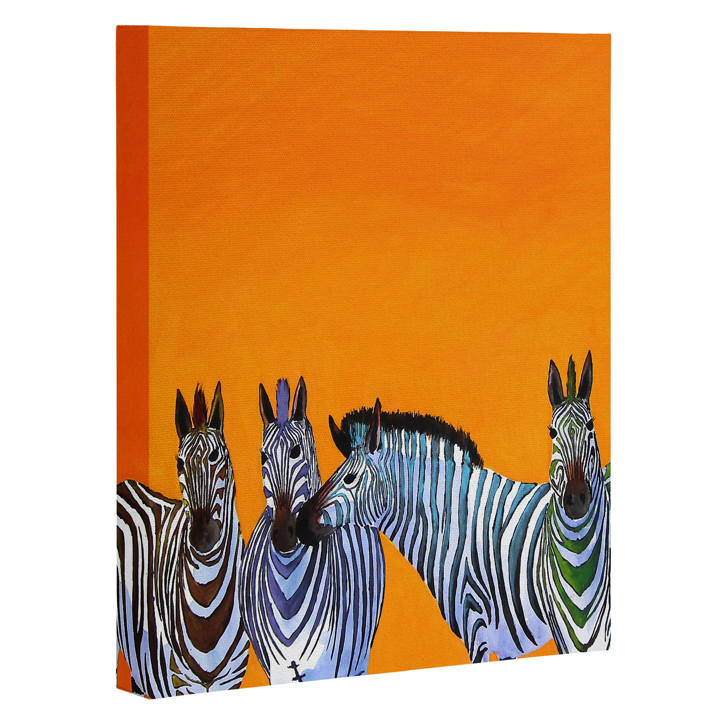 Deny Designs Clara Nilles Candy Stripe Zebras Wall Art - 8