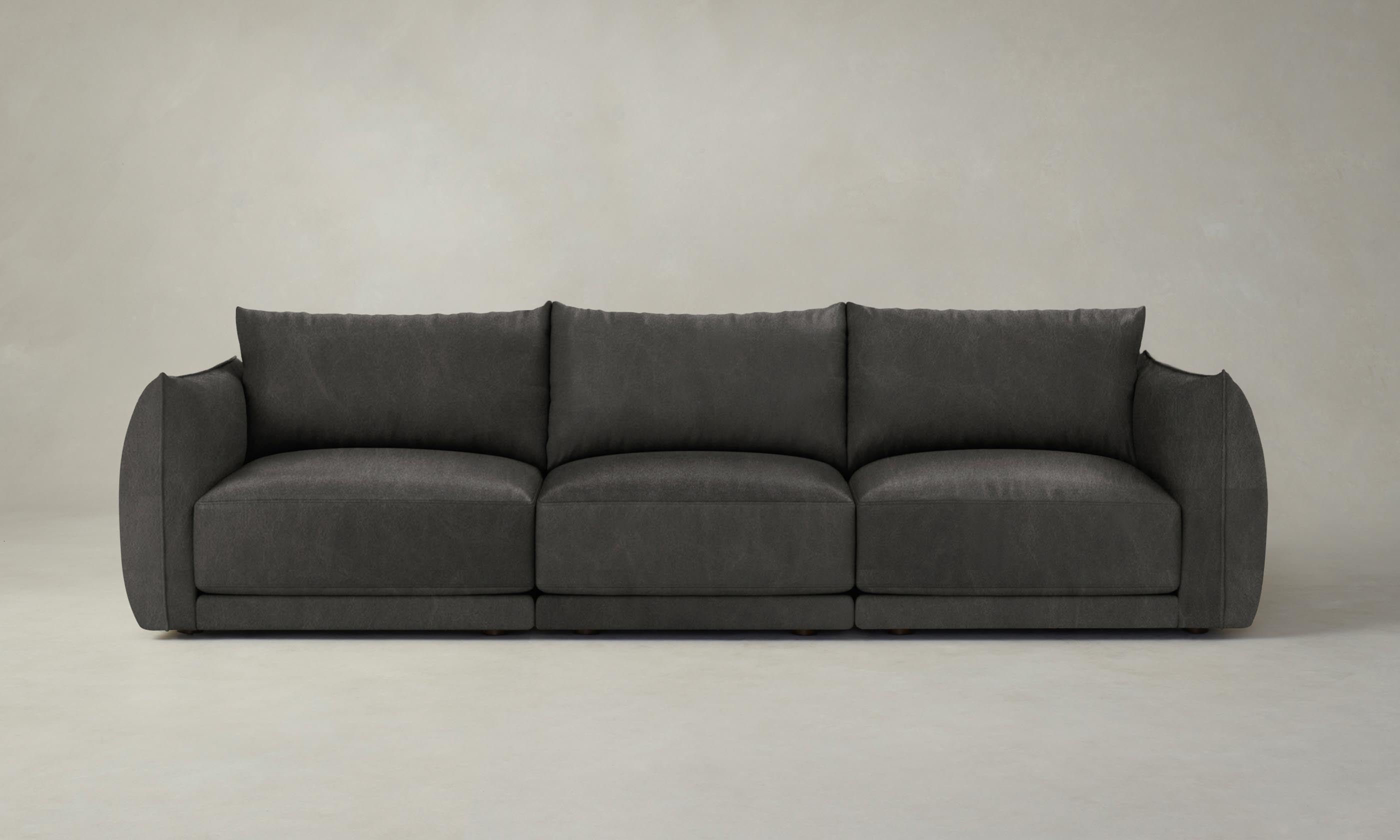 Premium Jones Modular Sofa - Genuine Tuscan Leather in Seal Brown - Perfect for Living Room, Lounge & Home Theater Seating