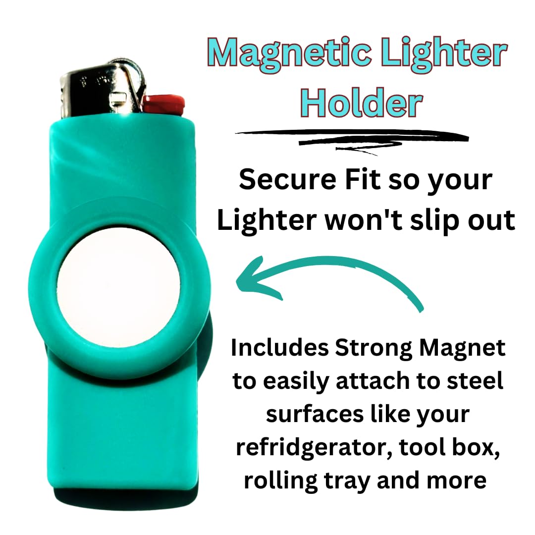 Magnetic Lighter Sleeve for BIC - 16 Colors | 2-in-1 Holder for Camping & Outdoors