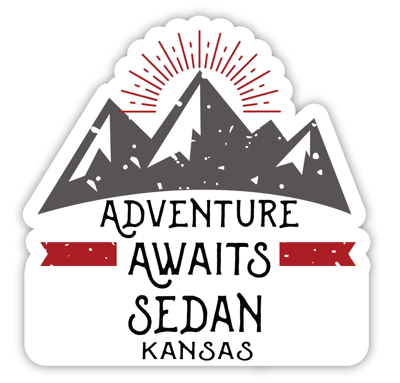 Kansas Souvenir 4-Inch Fridge Magnet - Sedan Adventure Awaits Design | Perfect for Travel Memories & Home Decor