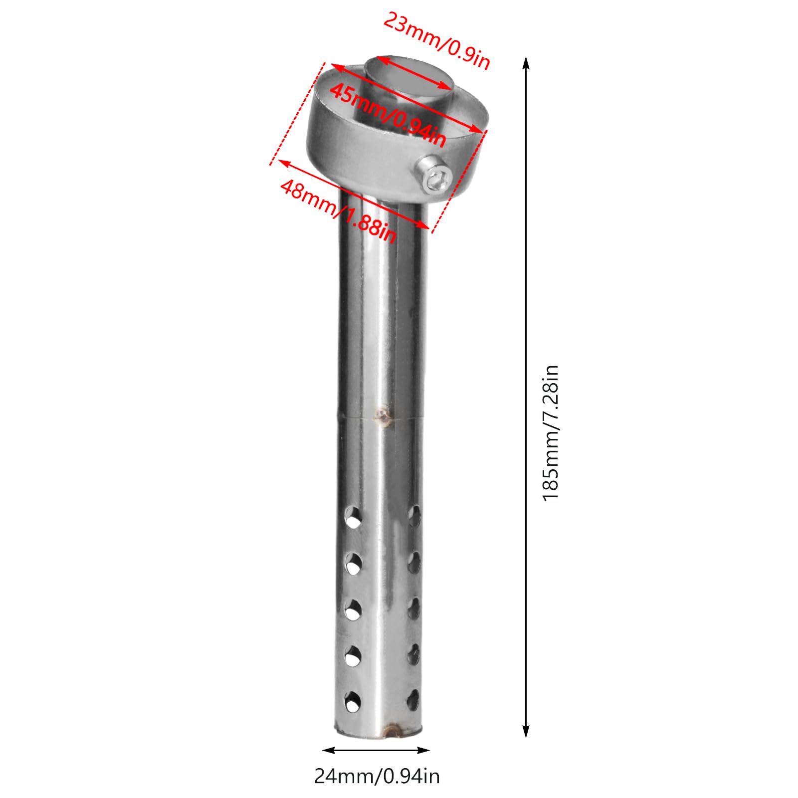 Universal 48mm Motorcycle Exhaust Silencer XSQ-01 - For Smooth & Quiet Rides
