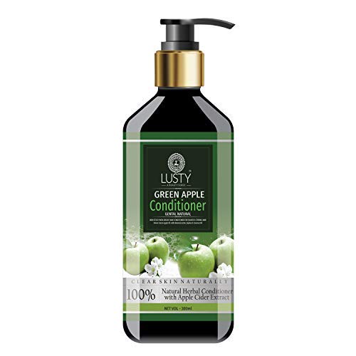 LUSTY A BEAUTY SENSE Green Apple Hair Conditioner - 300ml Paraben & Mineral Oil Free for Smooth Shiny Hair - Men & Women - Perfect for Daily Use, Salon Results at Home