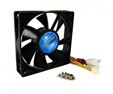 Vantec 120mm x 25mm Thermoflow Temperature Controlled Case Fan - High Performance Cooling for PC, Gaming Rig & Computer Case - Perfect for Overclocking & Silent Operation
