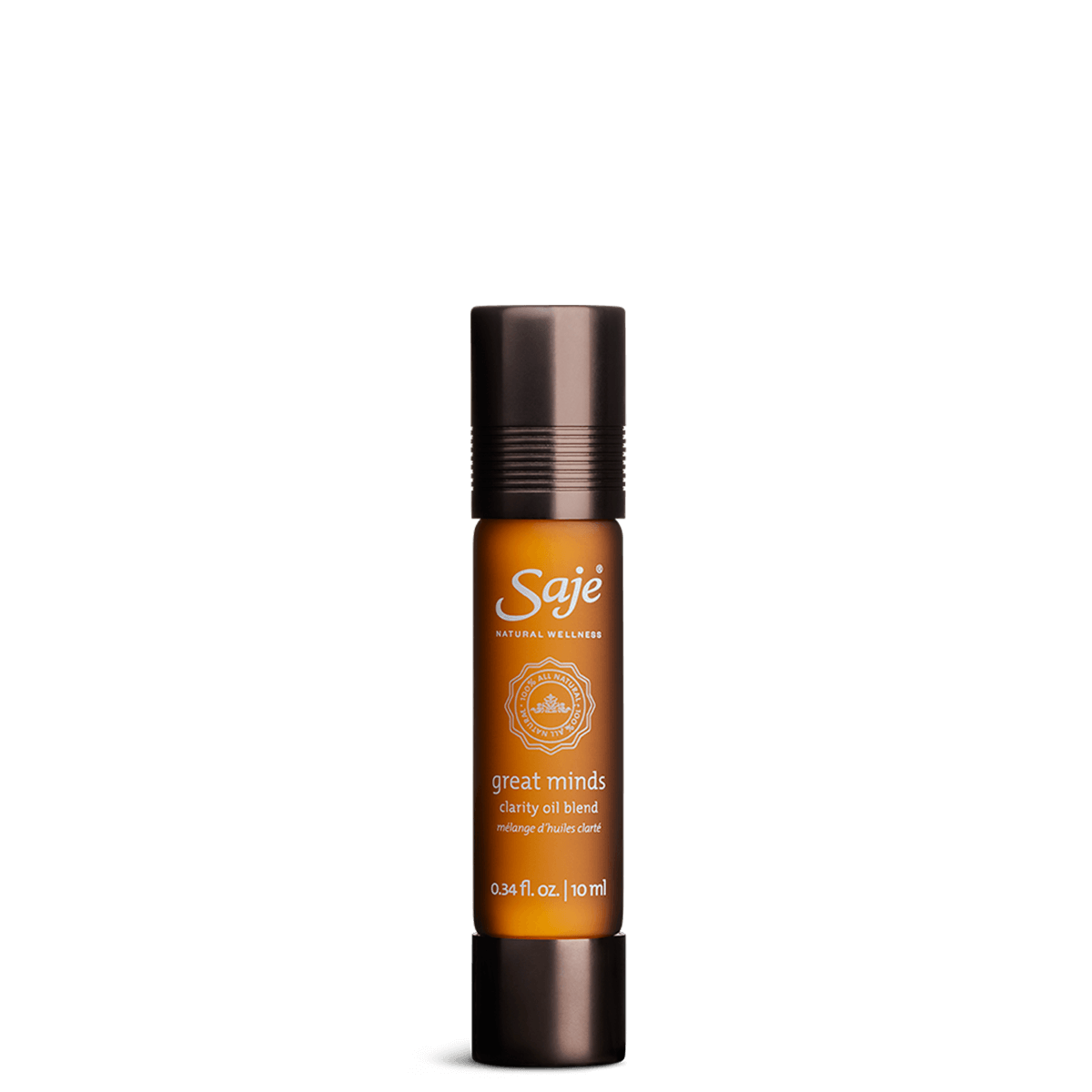 Great Minds Essential Oil Blend Roll-On for Focus & Clarity - Natural Aromatherapy for Study, Work & Meditation